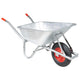 Vidaxl Wheelbarrow 90 L 150 kg en acier galvanisé et en plastique
