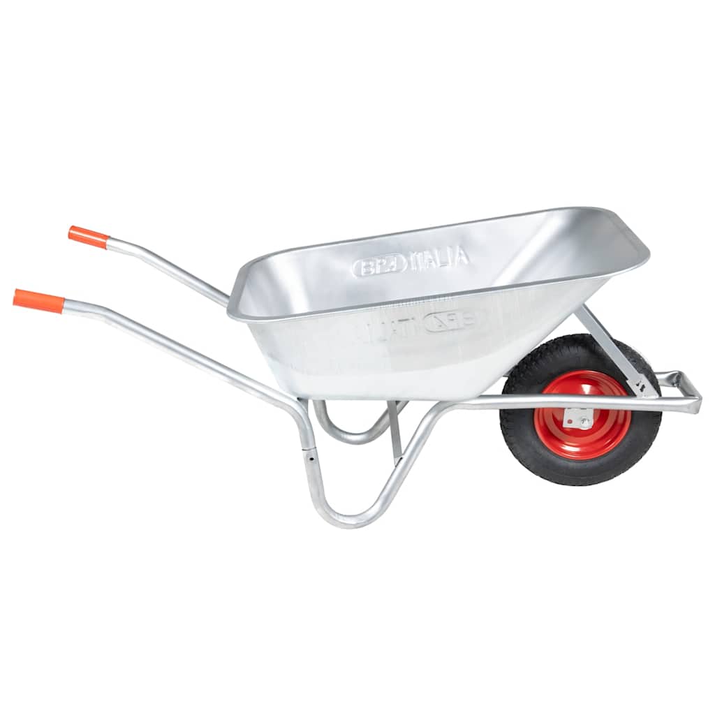 Vidaxl Wheelbarrow 90 L 150 kg en acier galvanisé et en plastique