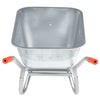 Vidaxl Wheelbarrow 90 L 150 kg en acier galvanisé et en plastique