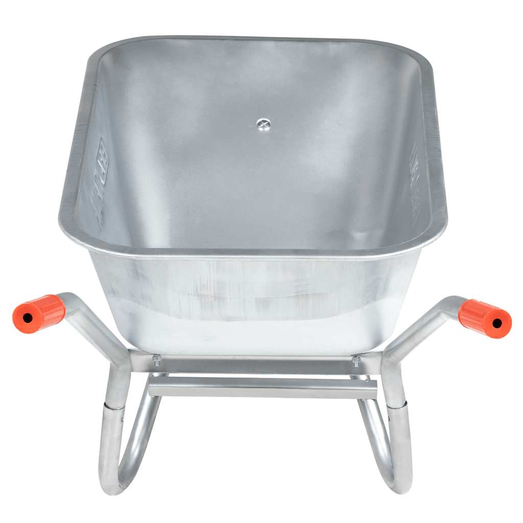 Vidaxl Wheelbarrow 90 L 150 kg en acier galvanisé et en plastique