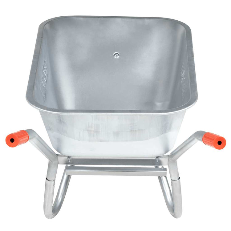 Vidaxl Wheelbarrow 90 L 150 kg en acier galvanisé et en plastique