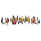 VidaXL décoration de table de Noël résine multicolore, plastique