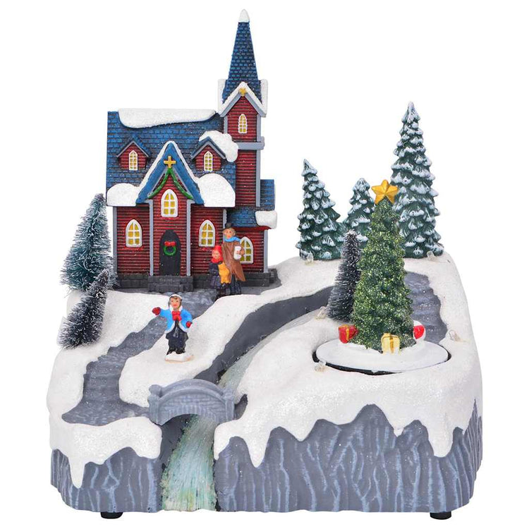 Vidaxx décoration de village de Noël multicolore 20,5 x 17 x 21 cm en plastique