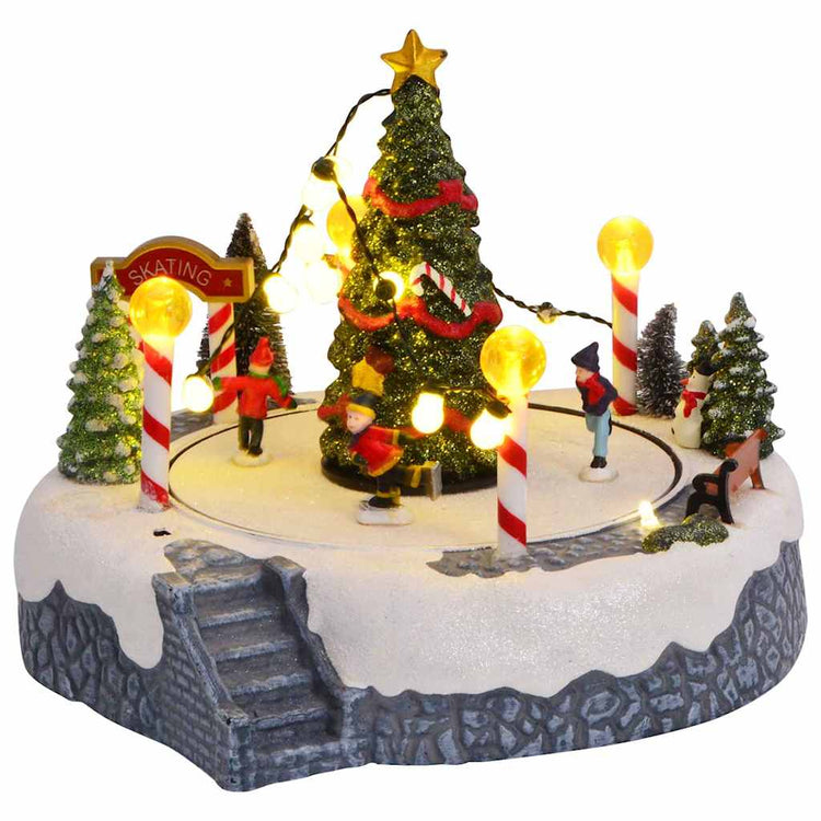 Vidaxx décoration de village de Noël multicolore 22 x 21,5 x 17 cm en plastique
