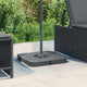 Vidaxl 4 pièces de pieds de parasol pour le parasol de pied croisé 100 kg pp