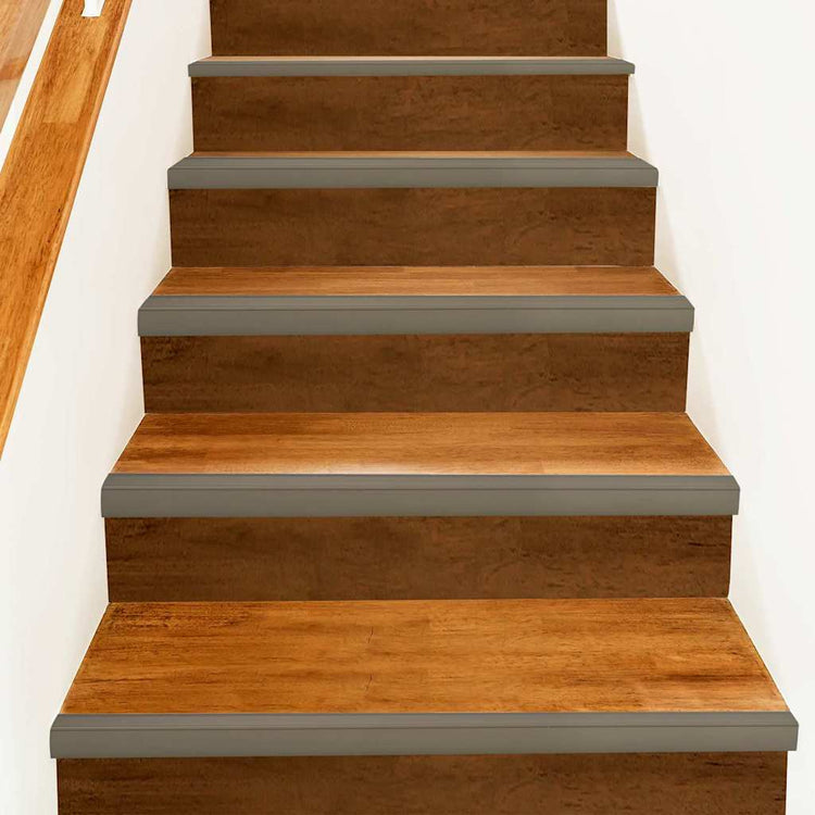Vidaxxl profils d'escalier 10 pcs champagne 67 x 3,5 x 3 cm aluminium