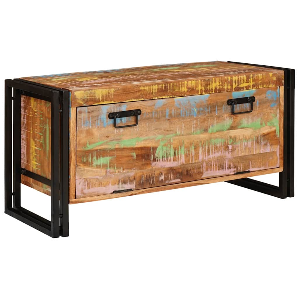 Vidaxx meuble à chaussures marron 90 x 38 x 45 cm bois massif recyclé