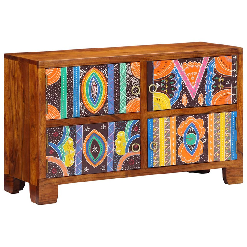 Vidaxx armoire à chaussures marron 90 x 35 x 55 cm bois d'acacia massif