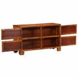 Vidaxx armoire à chaussures marron 90 x 35 x 55 cm bois d'acacia massif - afbeelding 3