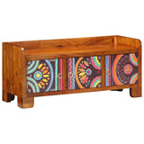 Vidaxx meuble à chaussures multicolore 90 x 35 x 40 cm bois d'acacia massif - afbeelding 2