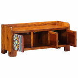 Vidaxx meuble à chaussures multicolore 90 x 35 x 40 cm bois d'acacia massif - afbeelding 3
