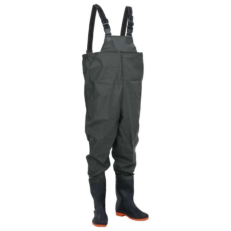Vidaxl waadpak avec bottes taille 42 vert foncé