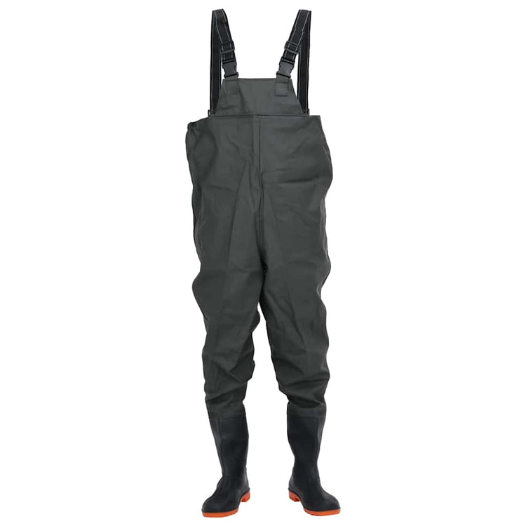 Vidaxl waadpak avec bottes taille 42 vert foncé
