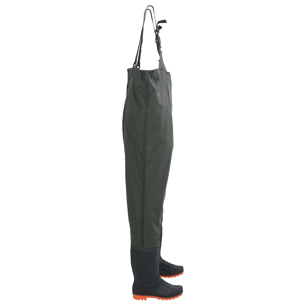 Vidaxl waadpak avec bottes taille 44 vert foncé