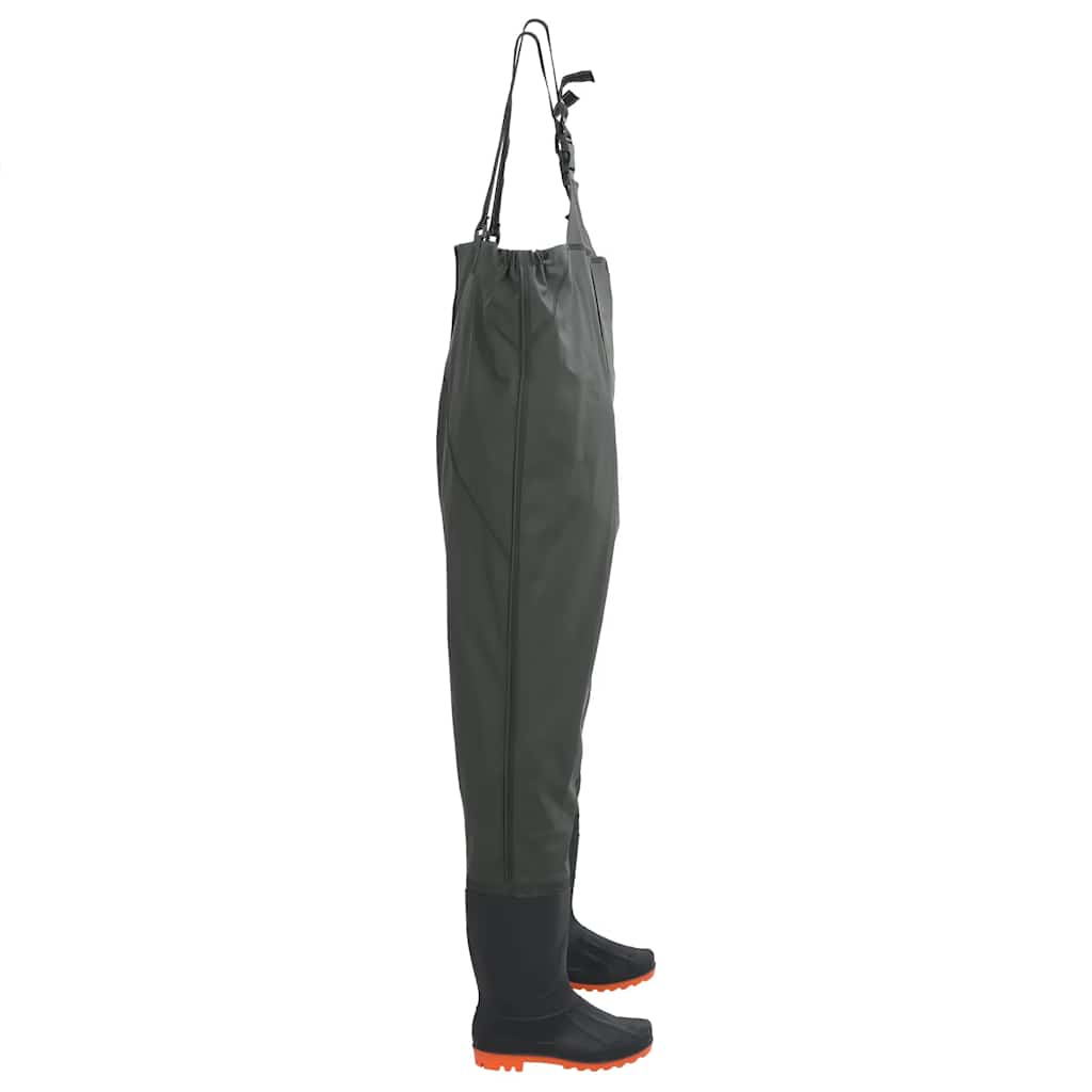 Vidaxl waadpak avec bottes taille 45 vert foncé