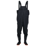Vidaxl waadpak avec bottes taille 45 noir - afbeelding 2
