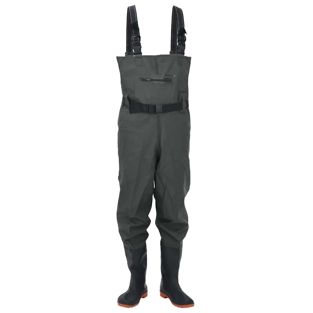 Vidaxl waadpak avec bottes et taille de ceinture 40 vert foncé