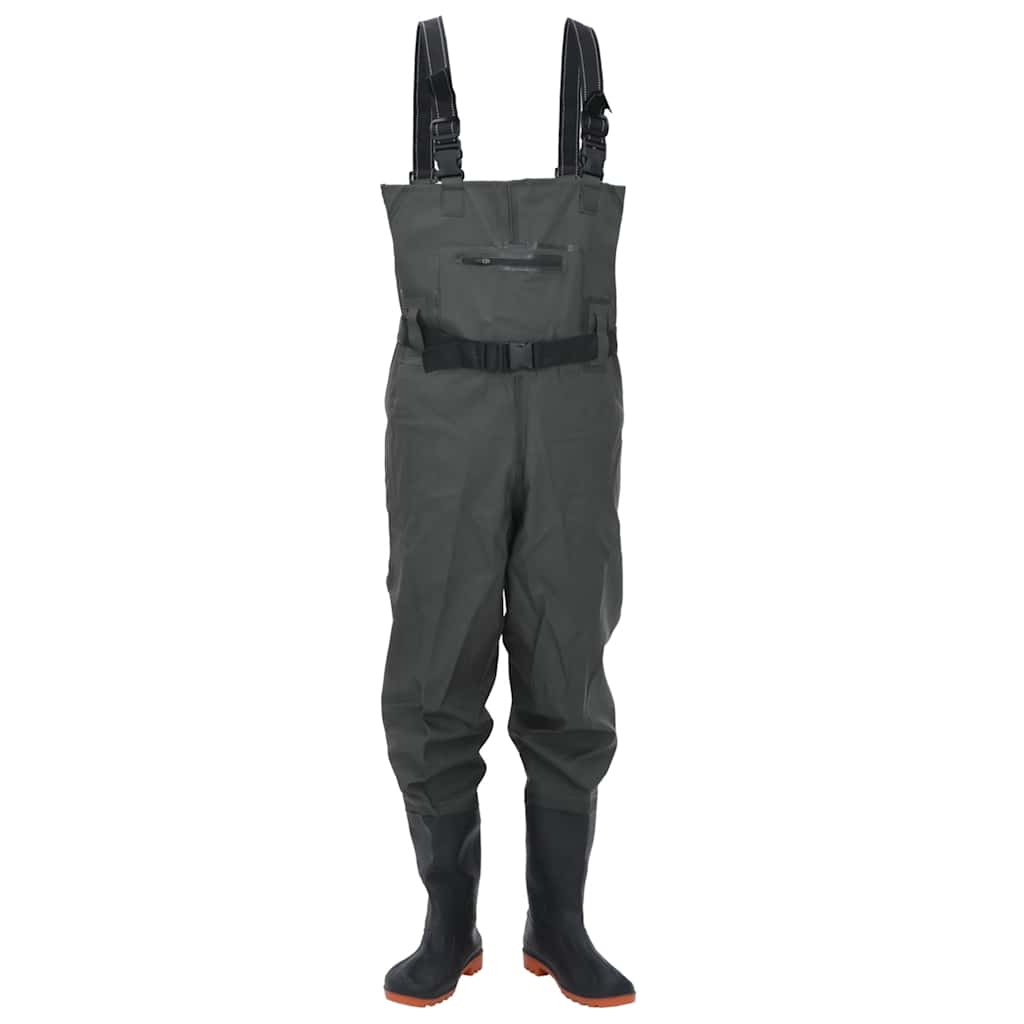 Vidaxl waadpak avec bottes et taille de ceinture 41 vert foncé