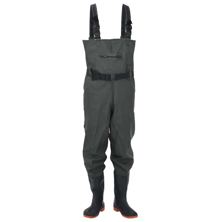 Vidaxl waadpak avec bottes et taille de ceinture 41 vert foncé
