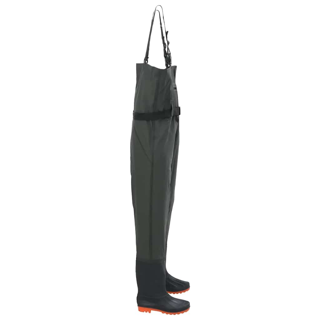 Vidaxl waadpak avec bottes et taille de ceinture 44 vert foncé