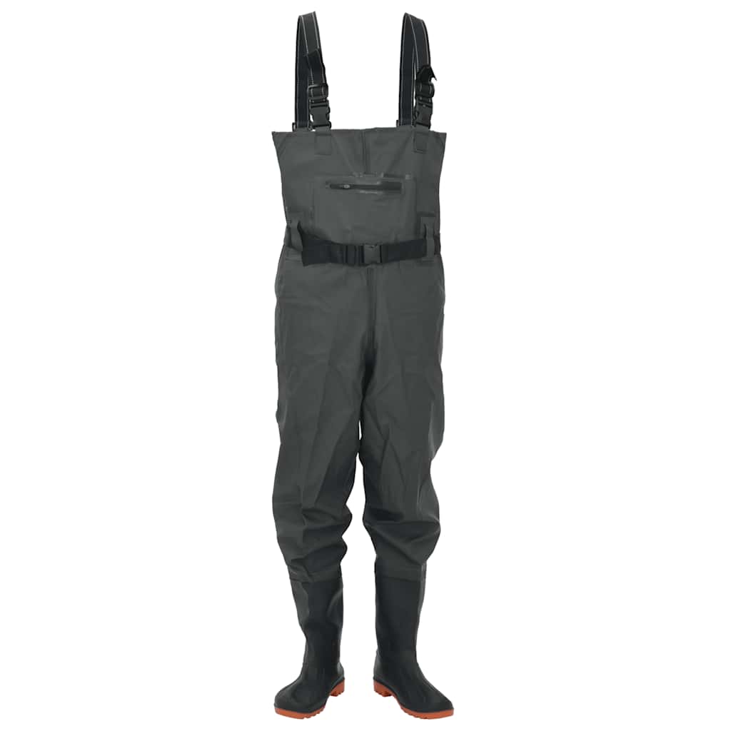 Vidaxl waadpak avec bottes et taille de ceinture 45 vert foncé