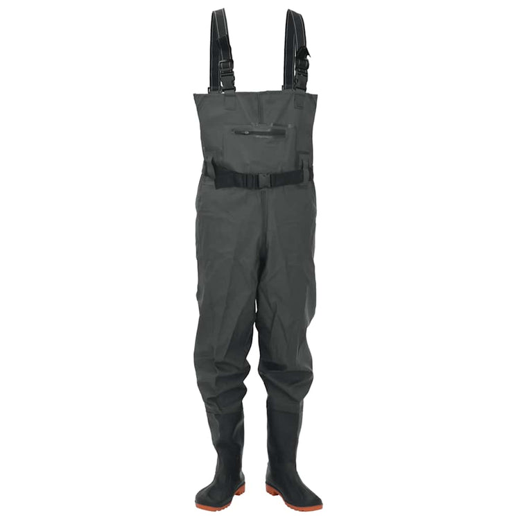 Vidaxl waadpak avec bottes et taille de ceinture 45 vert foncé