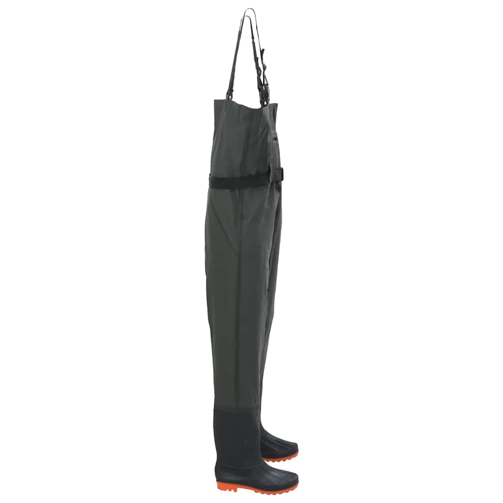 Vidaxl waadpak avec bottes et taille de ceinture 45 vert foncé