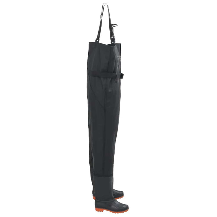 Vidaxl waadpak avec bottes et taille de ceinture 38 noir