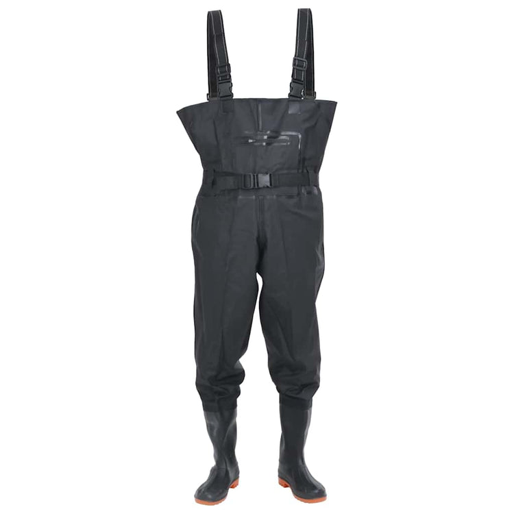 Vidaxl waadpak avec bottes et taille de ceinture 39 noir