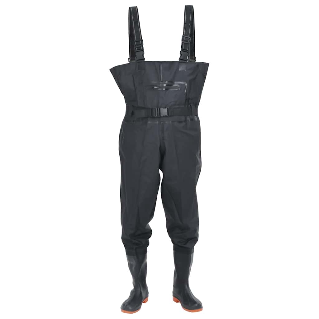 Vidaxl waadpak avec bottes et taille de ceinture 42 noir