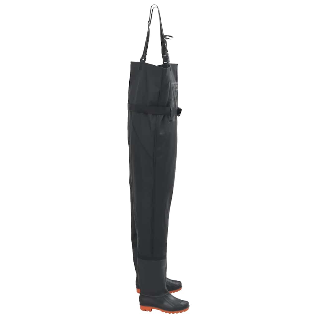 Vidaxl waadpak avec bottes et taille de ceinture 43 noir
