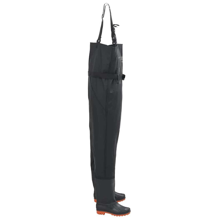 Vidaxl waadpak avec bottes et taille de ceinture 44 noir