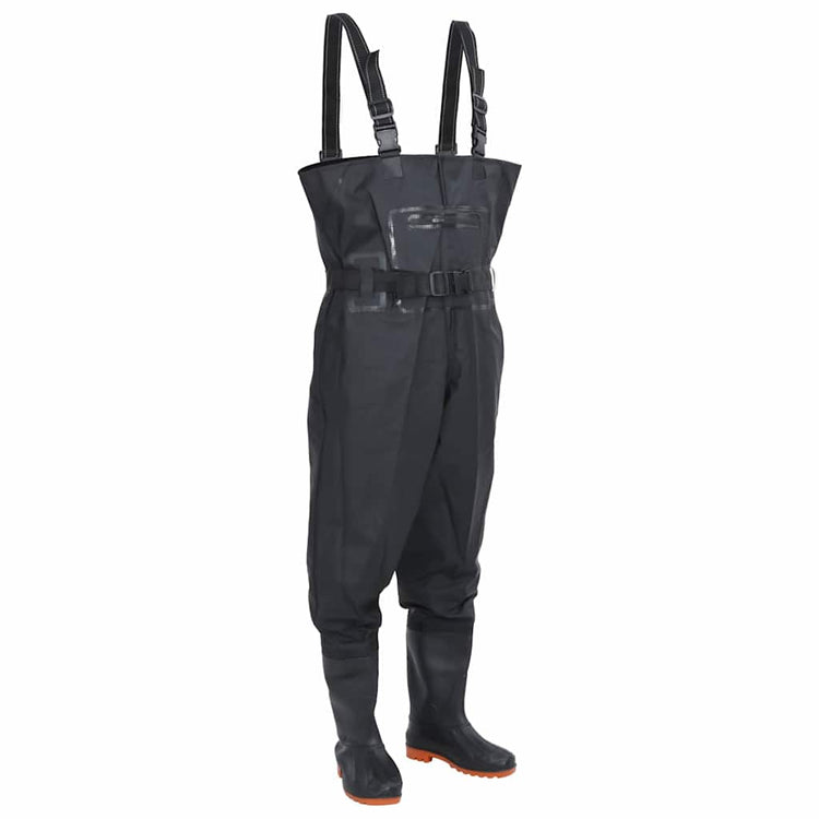 Vidaxl waadpak avec bottes et taille de ceinture 46 noir