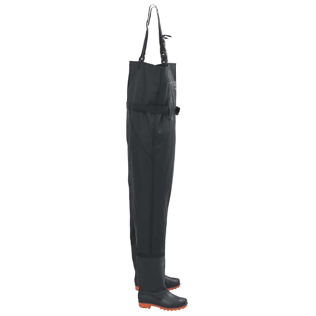 Vidaxl waadpak avec bottes et taille de ceinture 46 noir