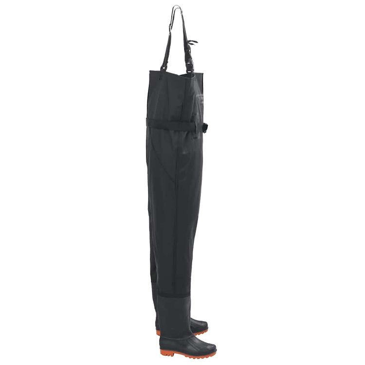 Vidaxl waadpak avec bottes et taille de ceinture 46 noir