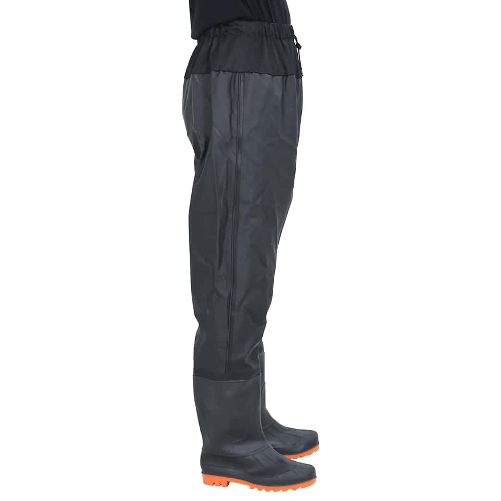 Vidaxl wading avec bottes taille 39 noir