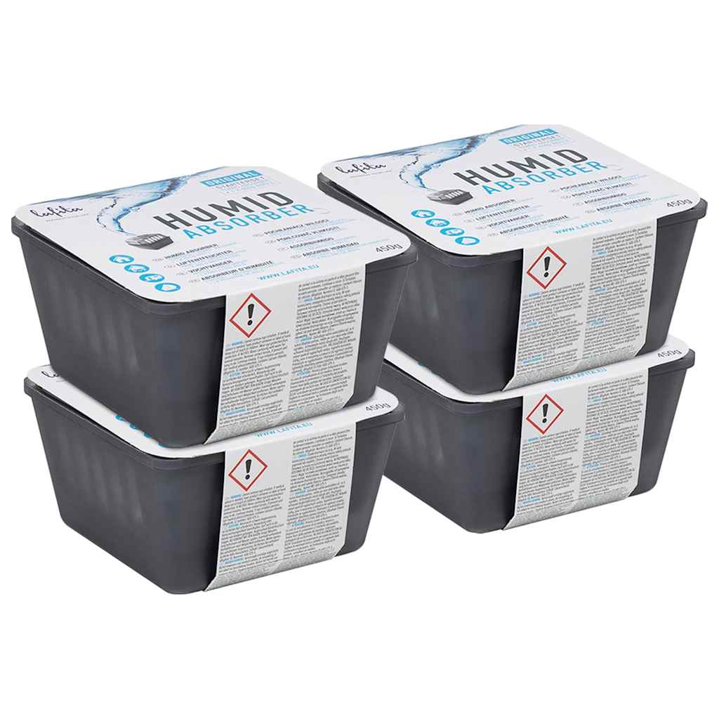 Déshumidificateurs vidaxl avec des sacs de navul 4 st 450 g