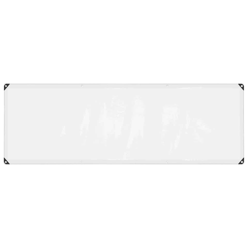 Vidaxl Tarpauline transparente avec des anneaux de voile 1x3 m de polyéthylène