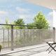 Vidaxl Tarpauline transparente avec anneaux de voile 1x8 m de polyéthylène