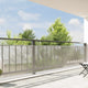 Vidaxl Tarpauline transparente avec anneaux de voile 1x10 m polyéthylène