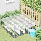 Vidaxl Tarpauline transparente avec anneaux de voile en polyéthylène 2x2 m - afbeelding 3