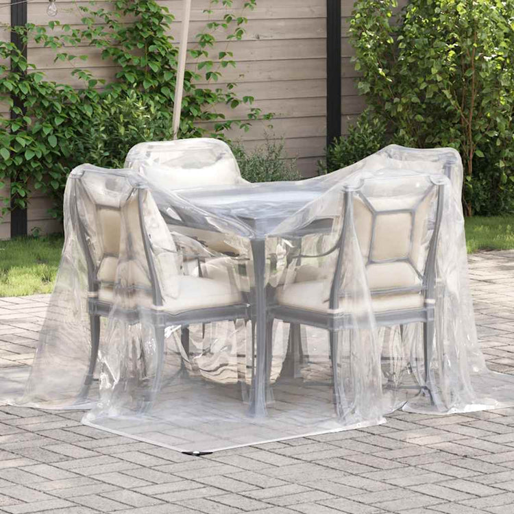 Vidaxl Tarpauline transparente avec anneaux de voile en polyéthylène 2x3 m