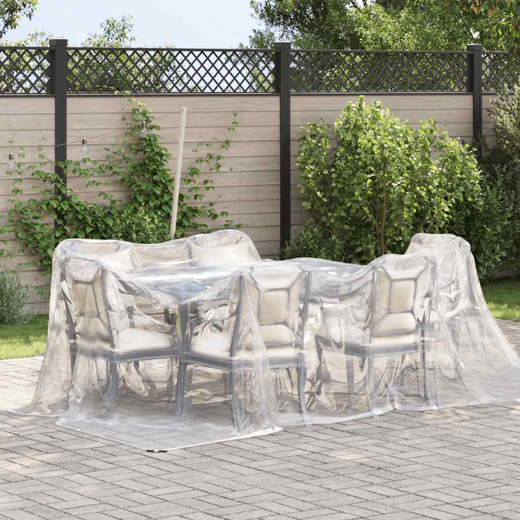 Vidaxl Tarpauline transparente avec anneaux de voile en polyéthylène 3x4 m