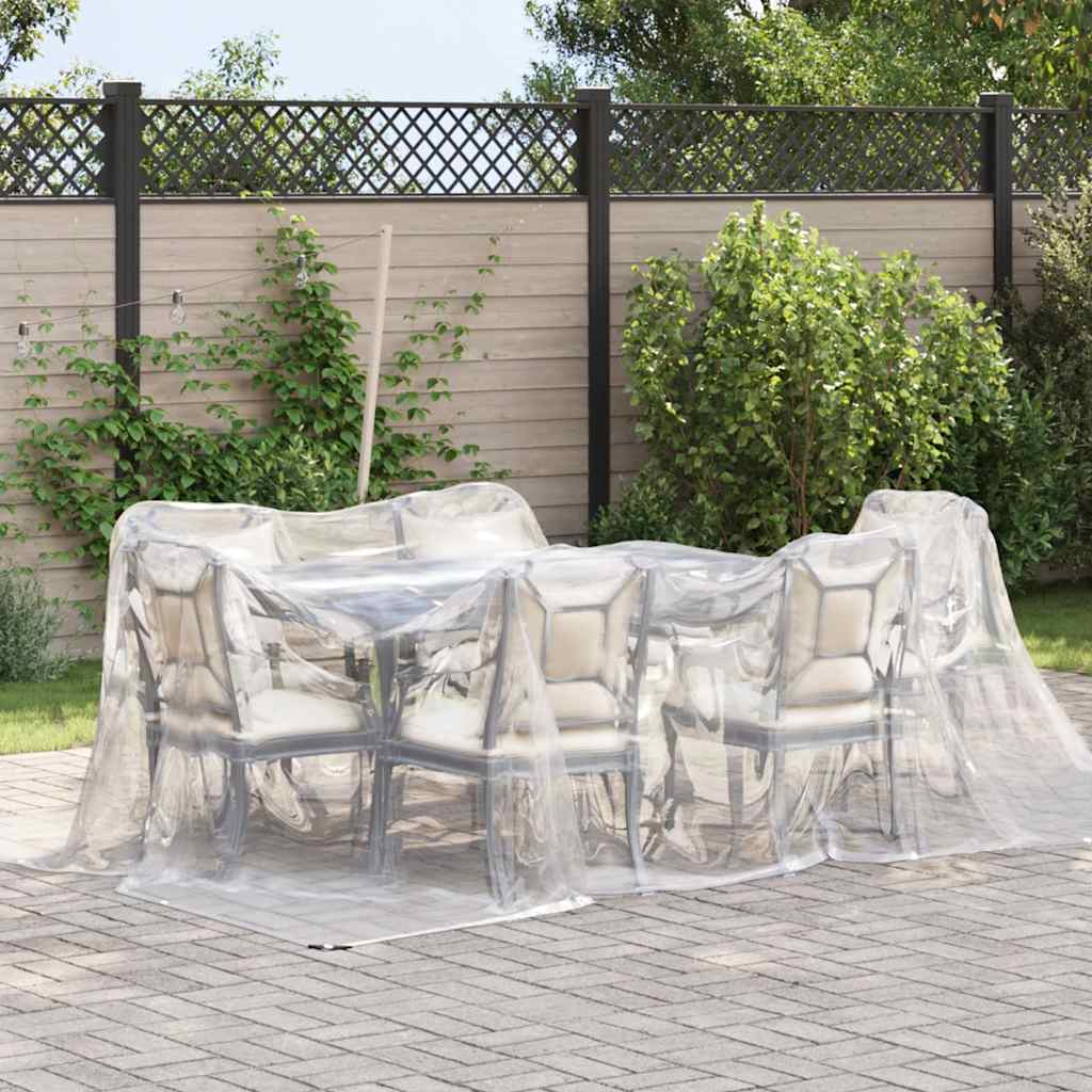 Vidaxl Tarpauline transparente avec anneaux de voile en polyéthylène 3x5 m