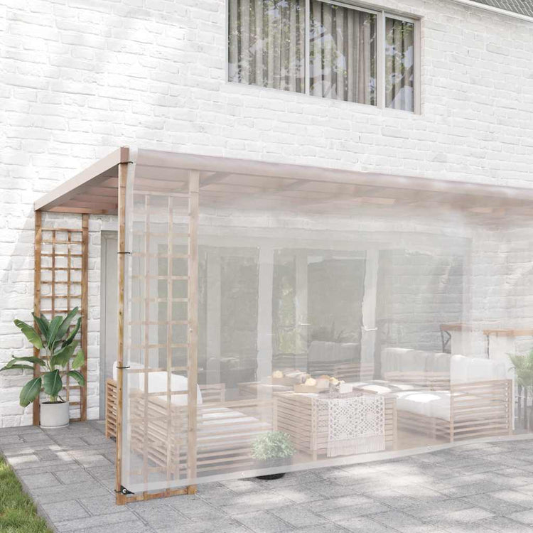 Vidaxl Tarpauline transparente avec anneaux de voile 6x8 m de polyéthylène
