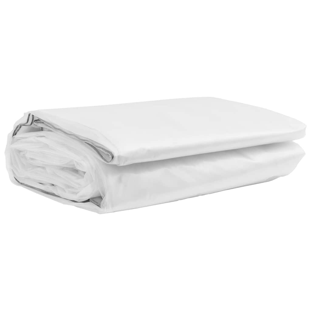 Vidaxl Tarpauline transparente avec anneaux de voile en polyéthylène 8x8 m