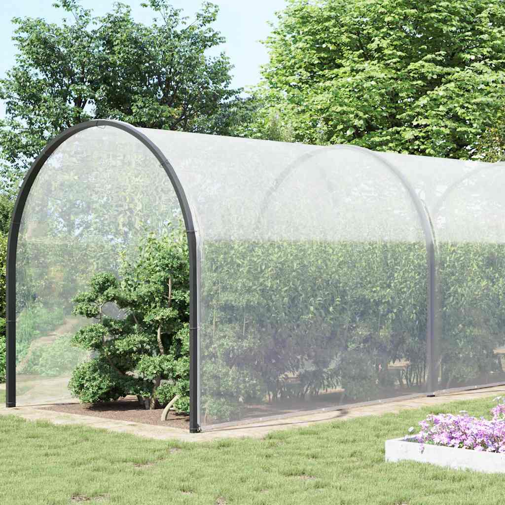 Vidaxl Tarpauline transparente avec anneaux de voile en polyéthylène 8x12 m