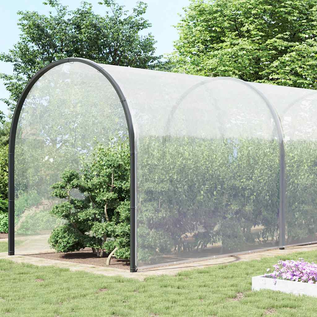 Vidaxl Tarpauline transparente avec anneaux de voile 10x12 m de polyéthylène