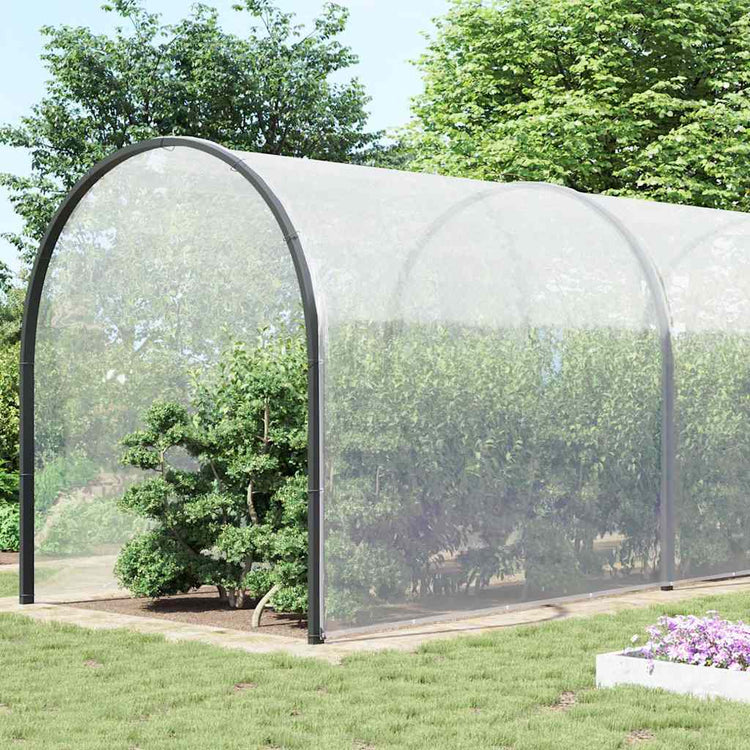 Vidaxl Tarpauline transparente avec anneaux de voile en polyéthylène 12x12 m