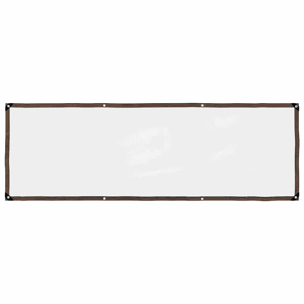 Vidaxl Tarpauline transparente avec des anneaux de voile 1x3 m de polyéthylène